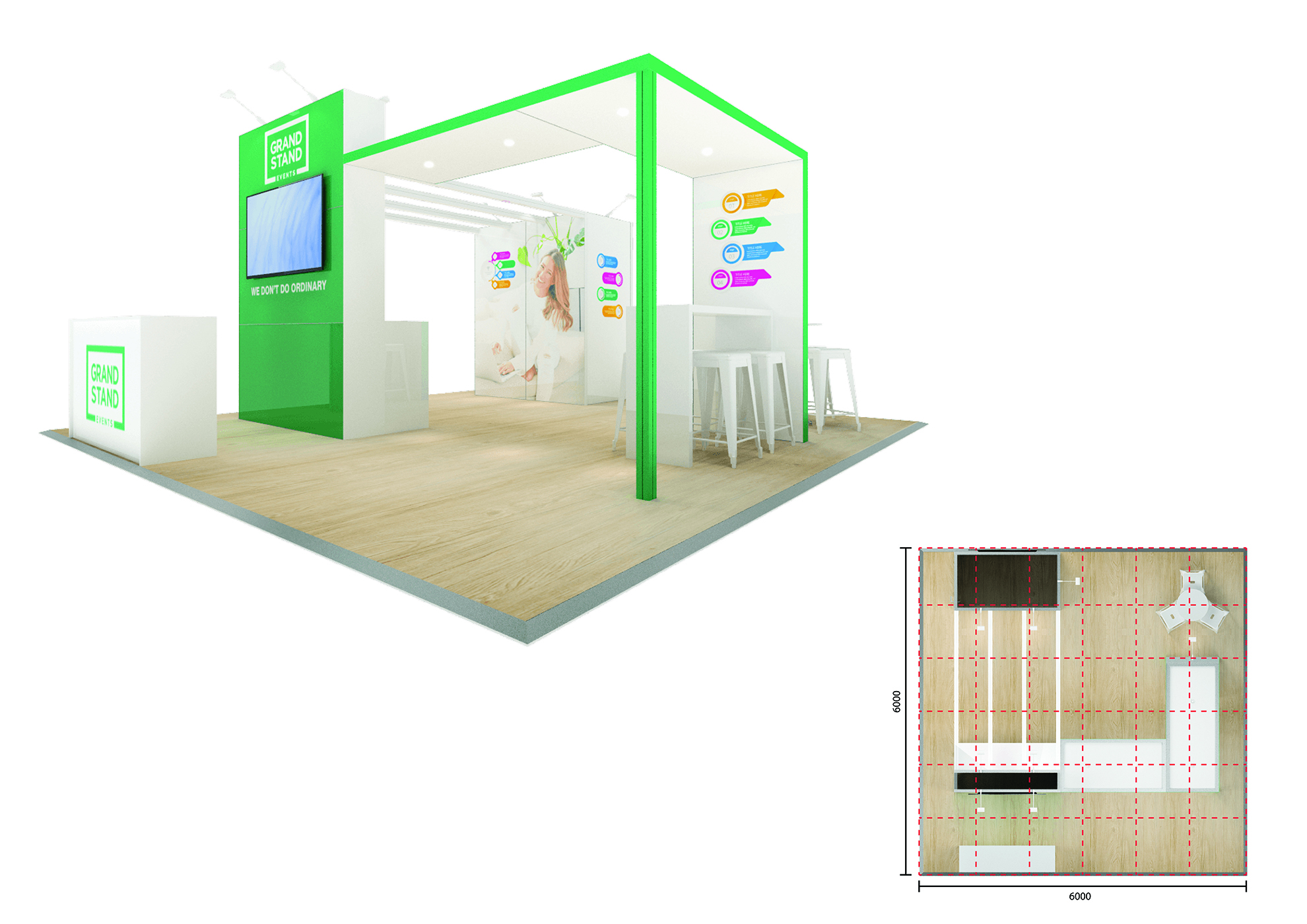 Exhibition display stand - Bondi Beach
