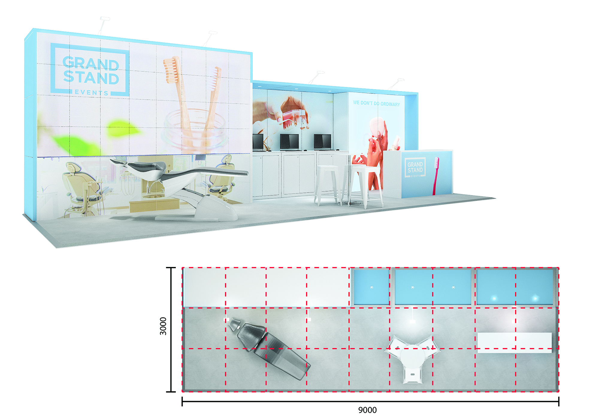 Exhibition display stand - Fairhaven Beach