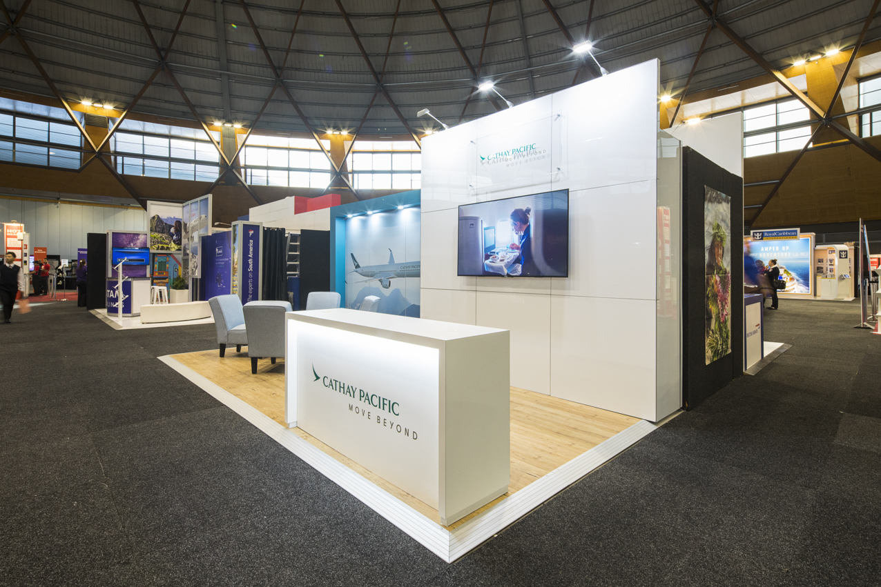 exhibition stand- Cathay Pacific