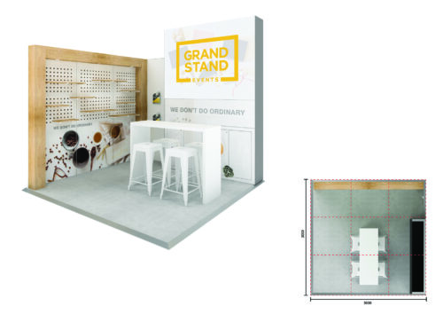 Exhibition display stand - Mandalay Beach