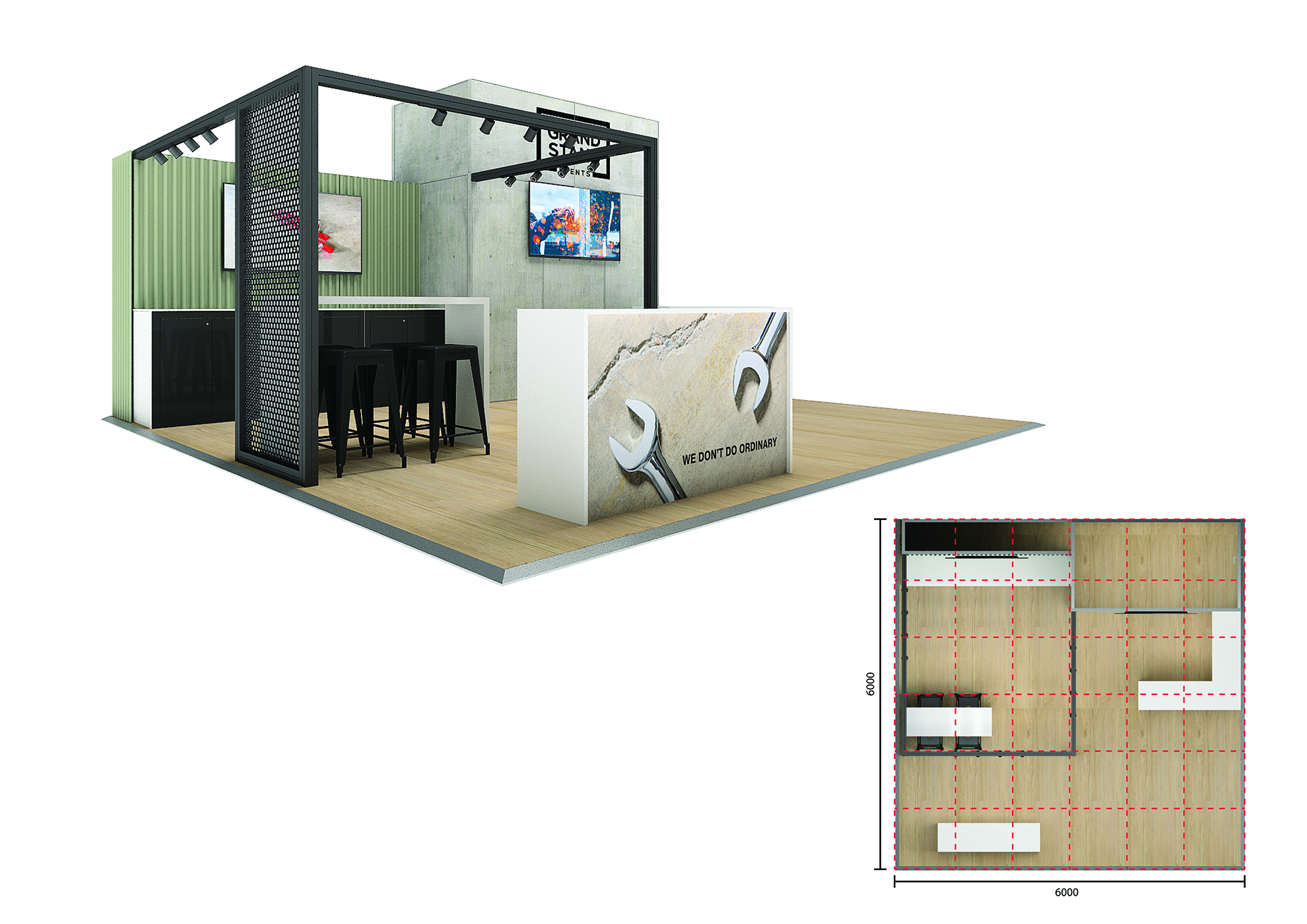 Exhibition stand design - Parsley Bay