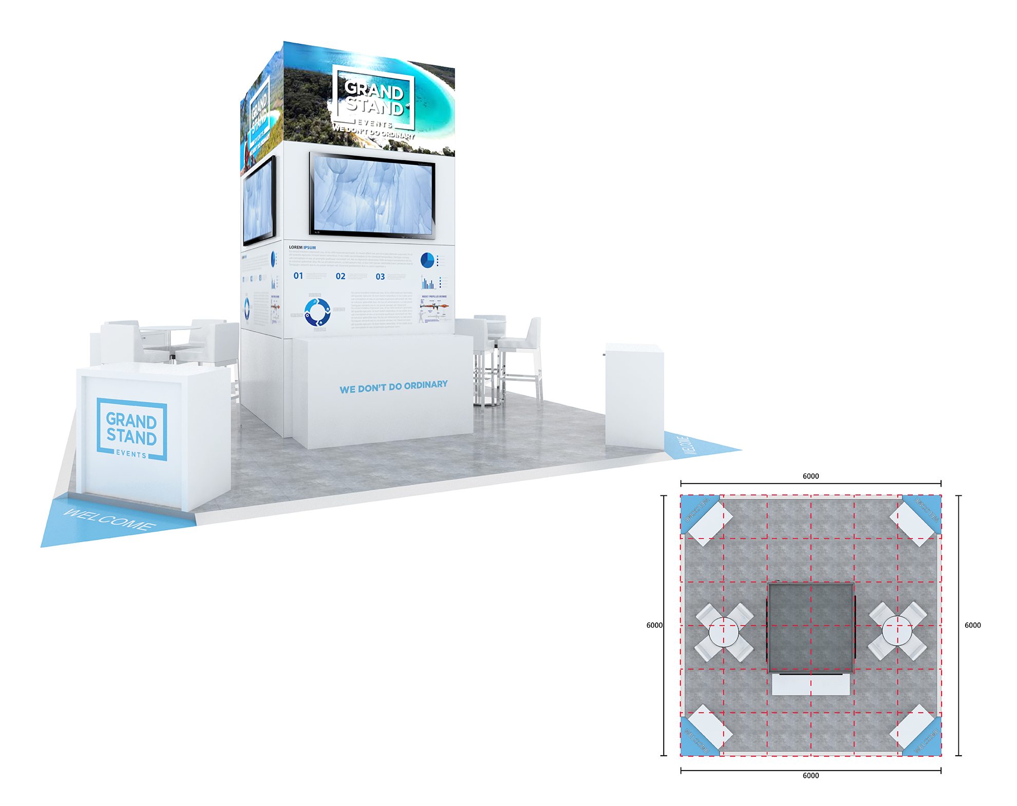 Exhibition stand design - Wineglass Bay