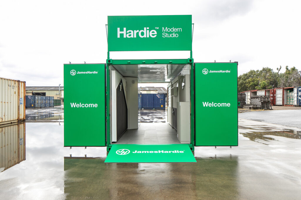 James Hardie - Welcome View - Portabe Container - Grand Stand Events