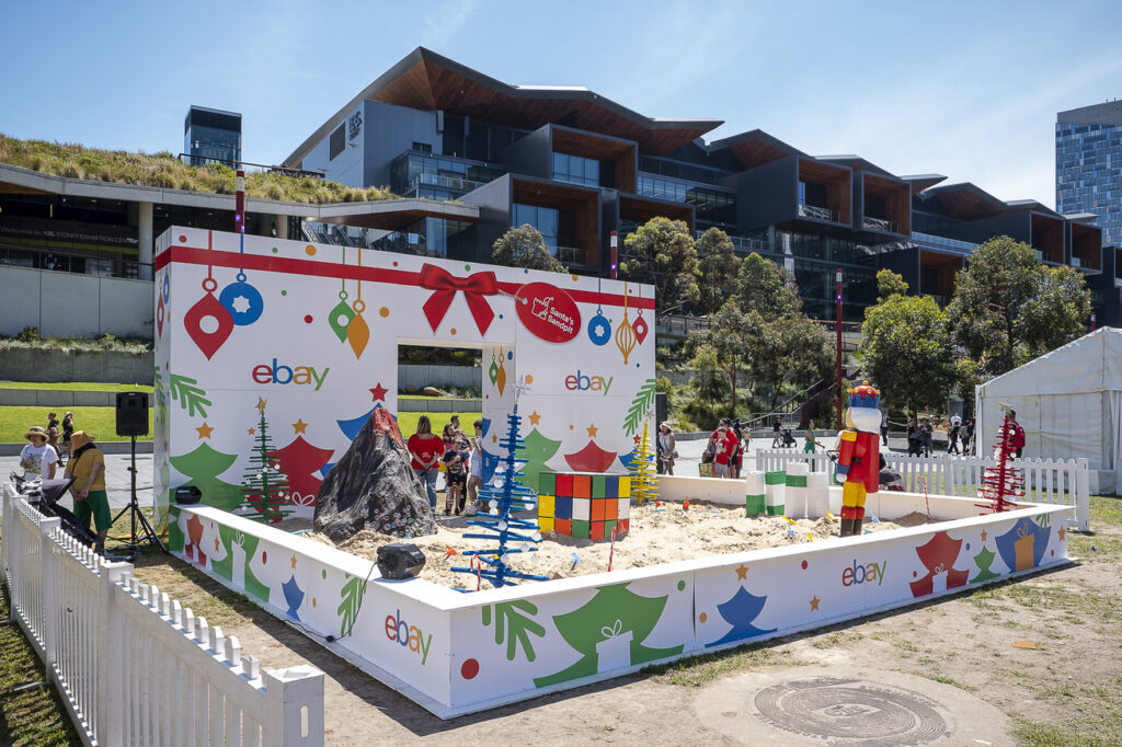 eBay Ogilvy Santa Sandpit Activation 2022 Large Scale