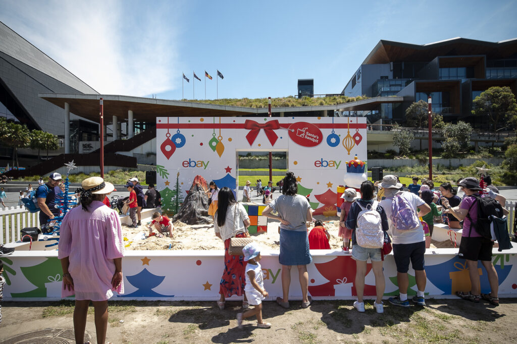 eBay Ogilvy Santa Sandpit Activation 2022 In Action
