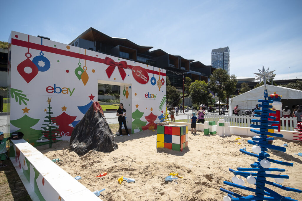 Sandpit View eBay Ogilvy Santa Sandpit Activation 2022