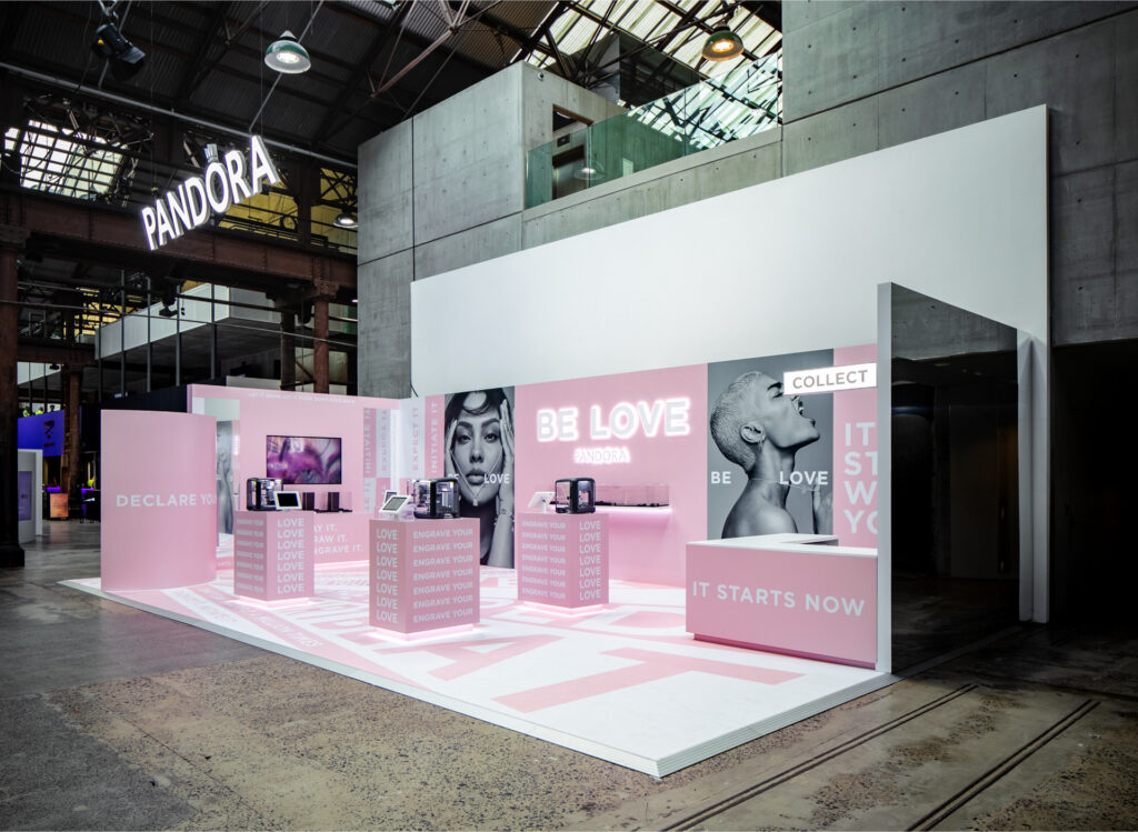 Pandora Aus Fashion Week 2024 - Custom Stand Full View