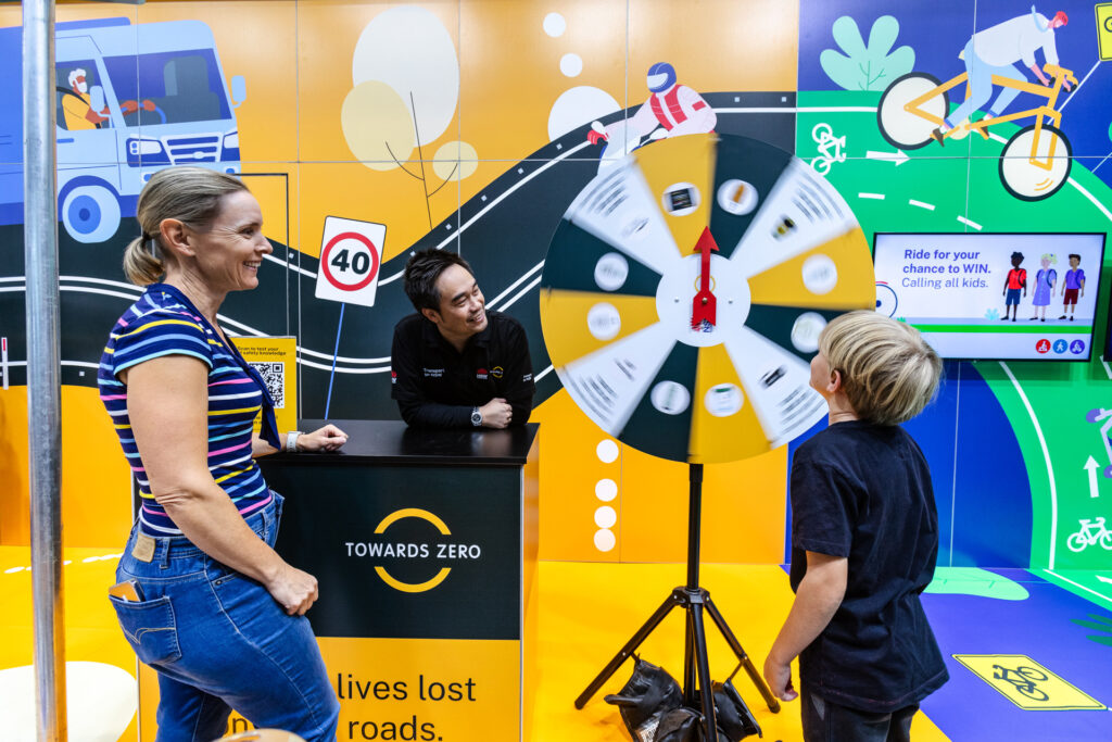 Transport for NSW Easter Show Spin to Win Exhibition Engagement