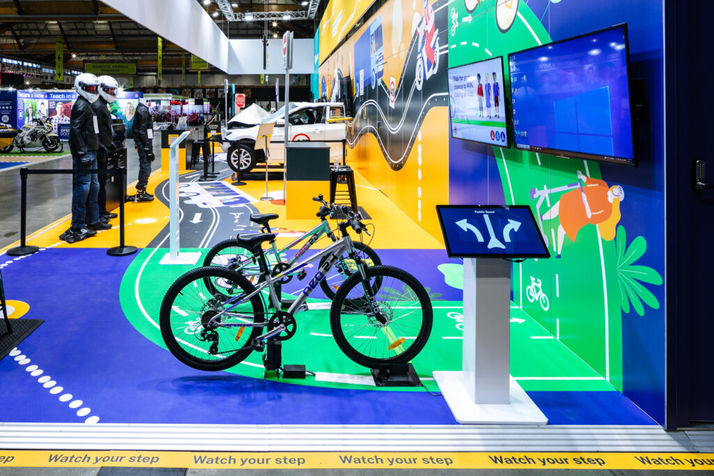 Transport for NSW - Easter Show Activation Expo Stand - Custom Developed Cycle Game