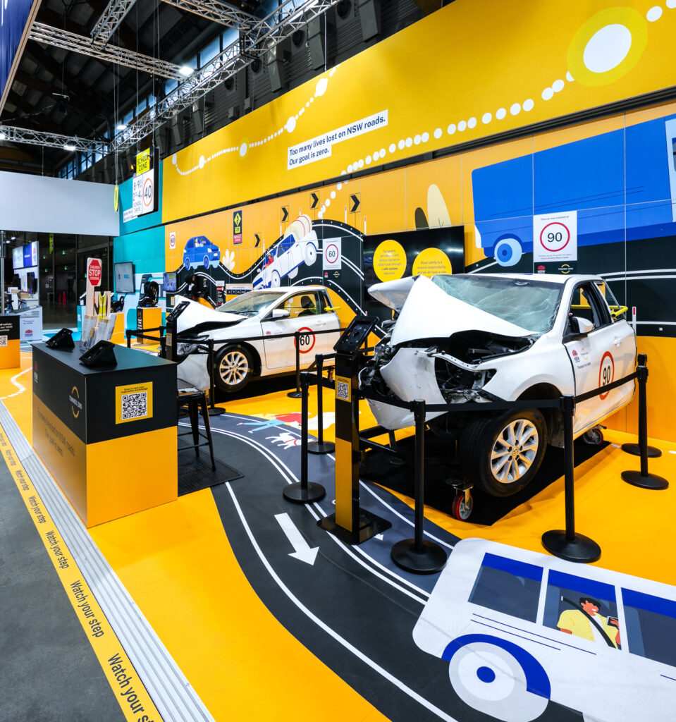 Transport for NSW - Easter Show Activation Expo Stand - Crash Cars