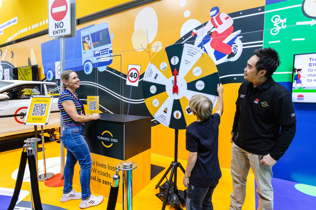 Transport for NSW - Easter Show Activation Expo Stand - Spin to Win