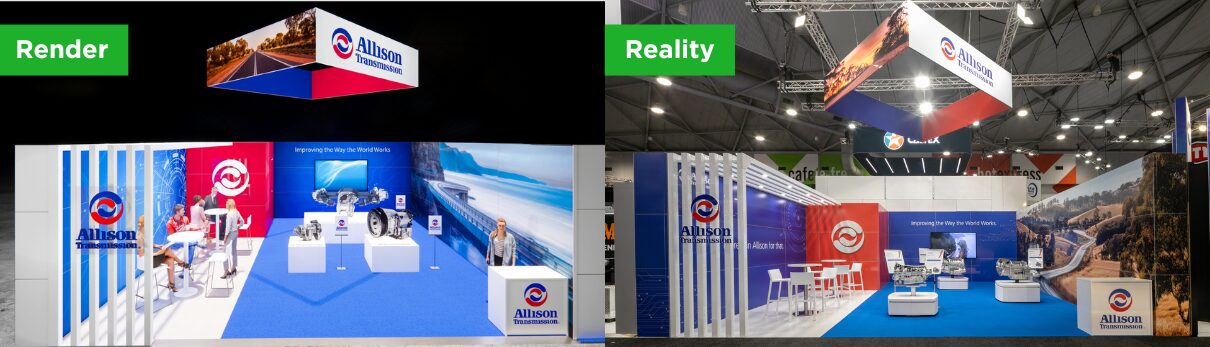 Custom Exhibition Build - Render Process