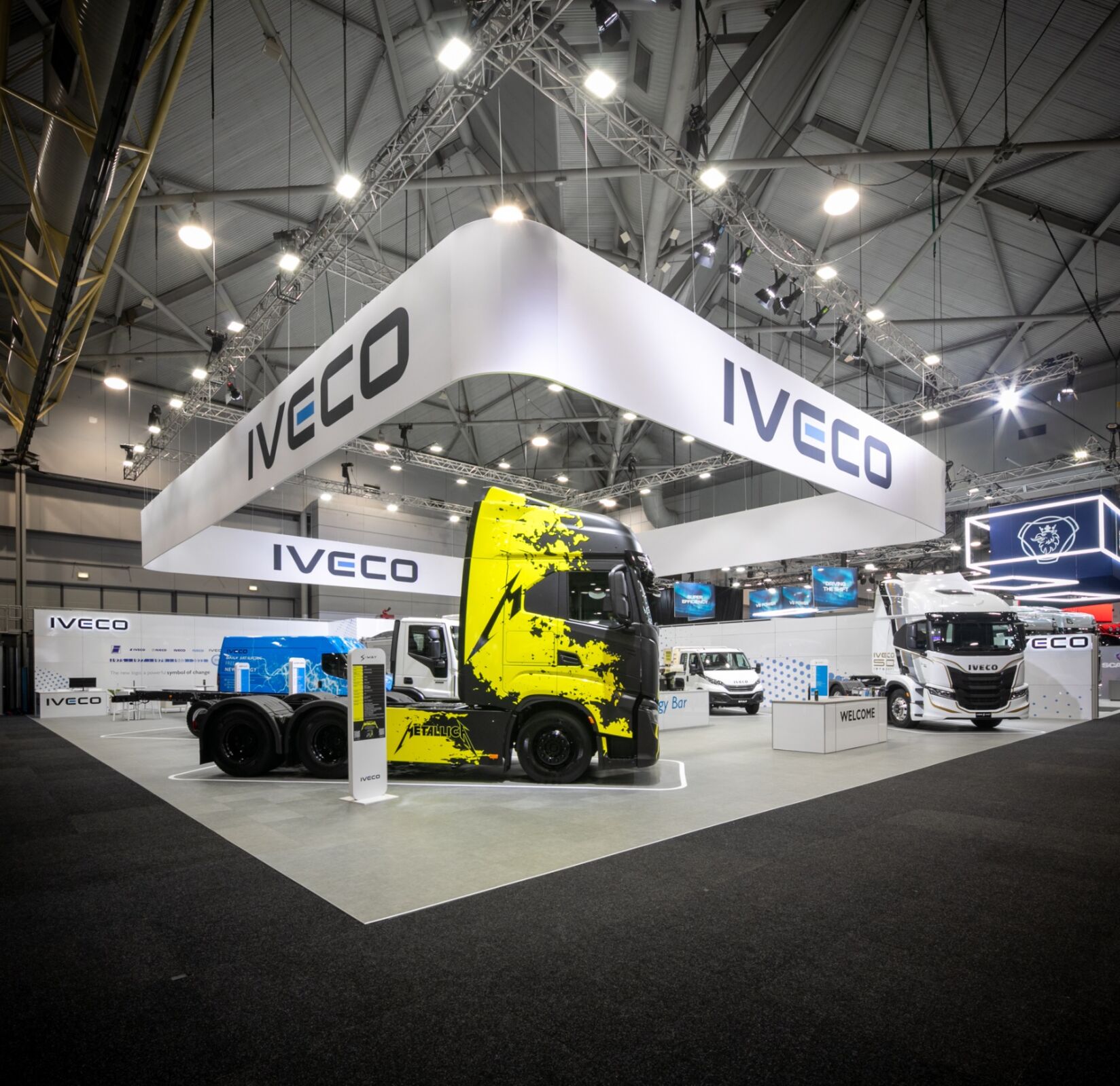 IVECO Brisbane Truck Show - Full Stand View - High Gloss Floor