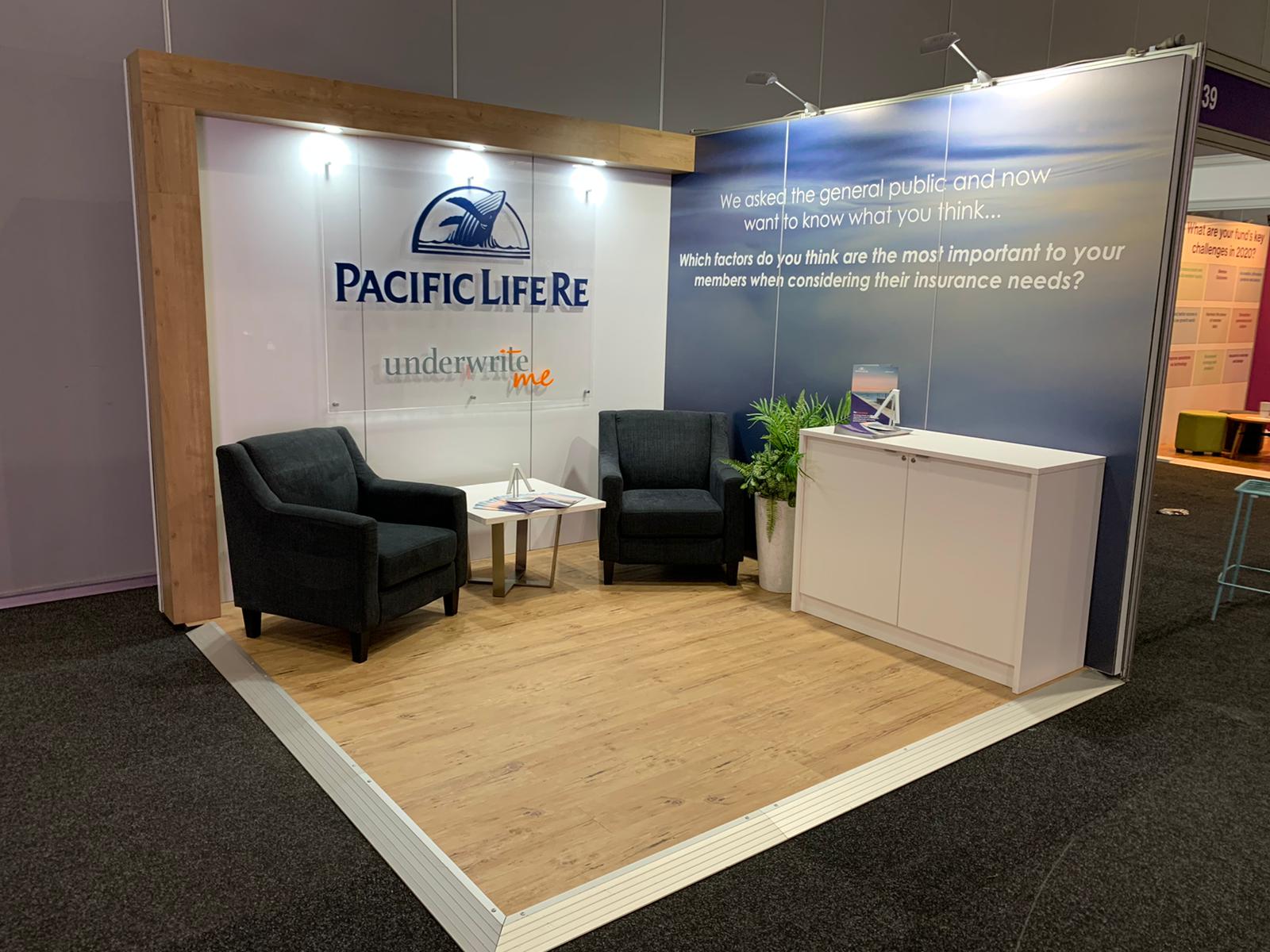 Pacific Life small Exhibition Space finance and banking exhibition