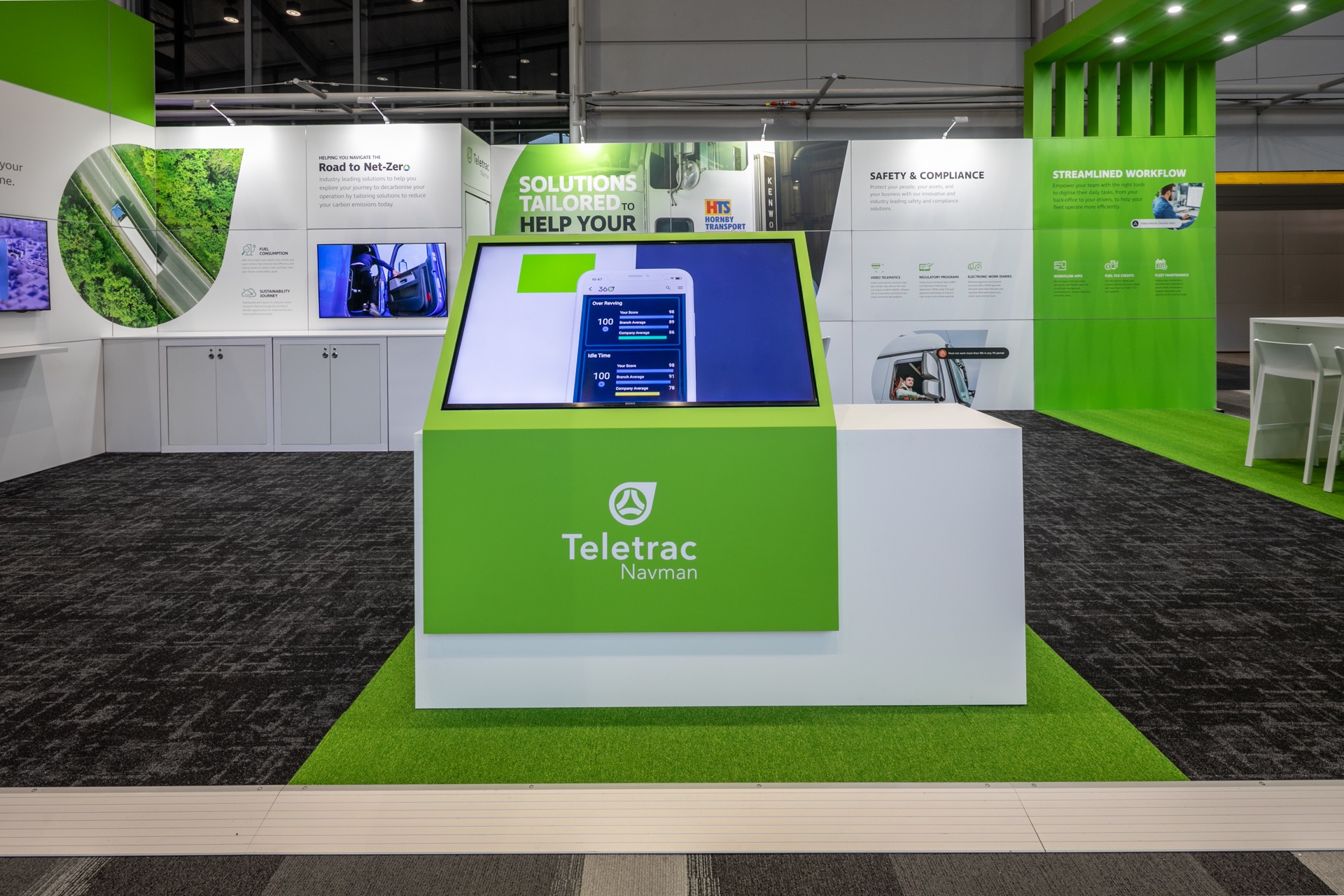 digital display custom counter exhibition build