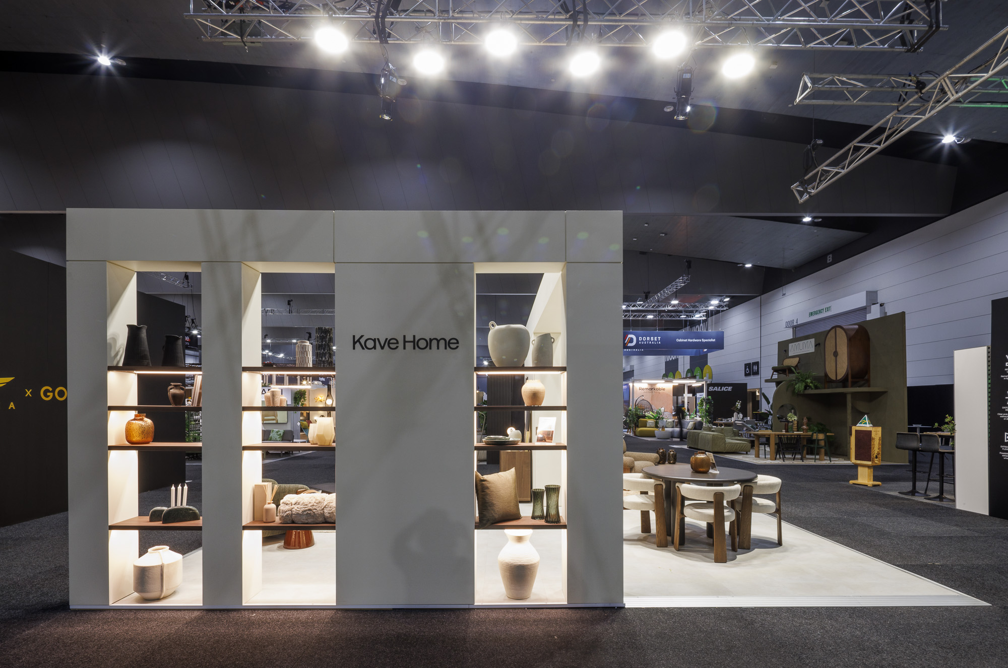 Kave Home exhibition stand viewed from the main aisle