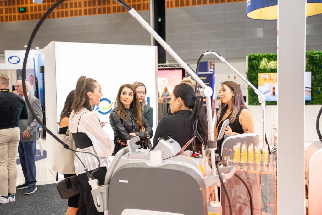 Visitor Engagement demo cosmetic exhibition stand