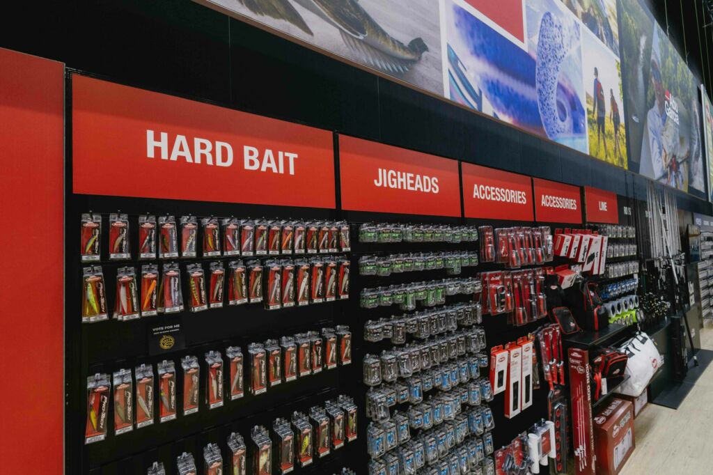 retail slat wall display installation