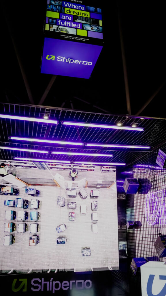 LED  Bar lights attached to custom fabricated mesh grid