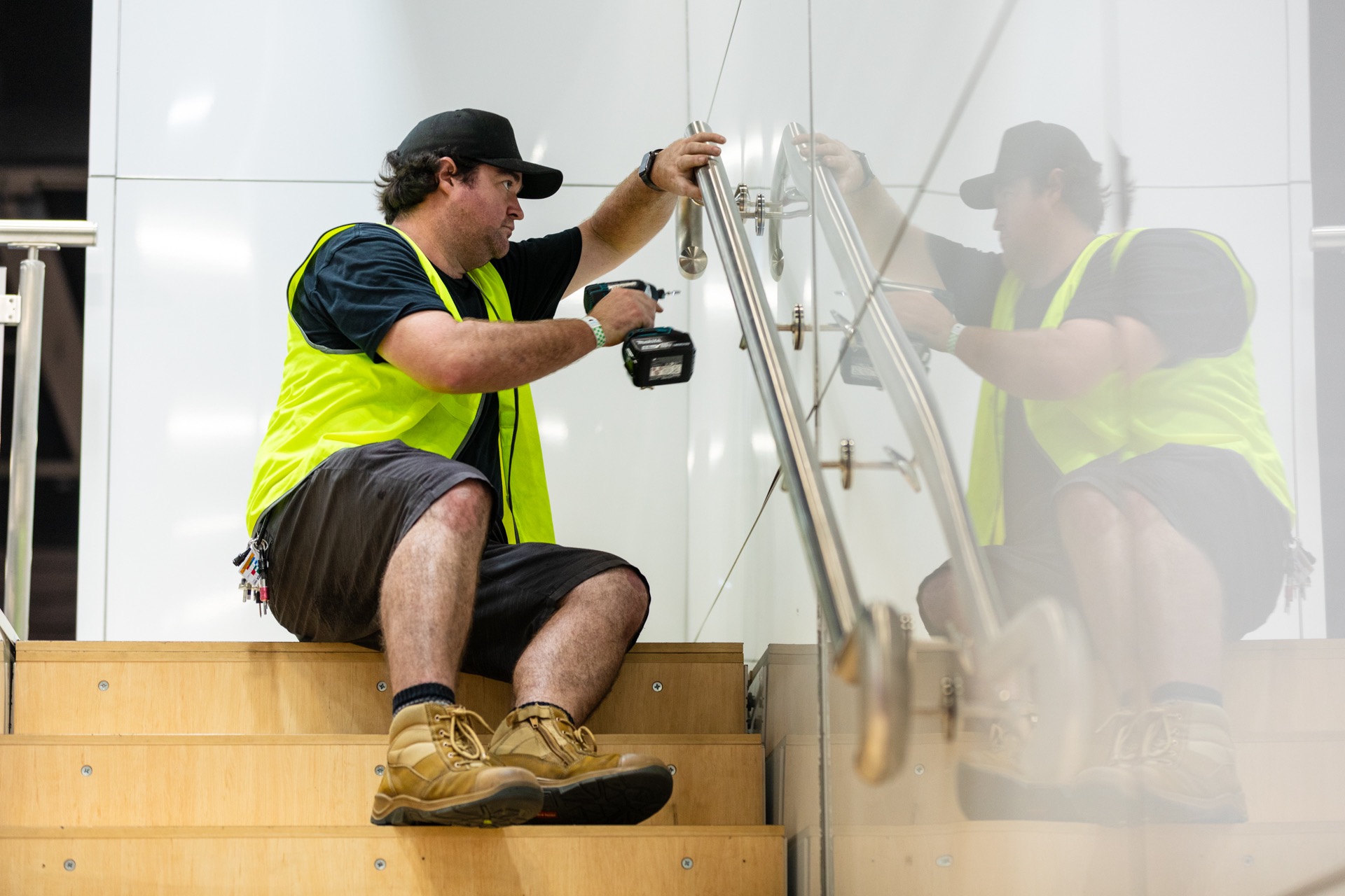 Mezzanine Install - Hand Railing