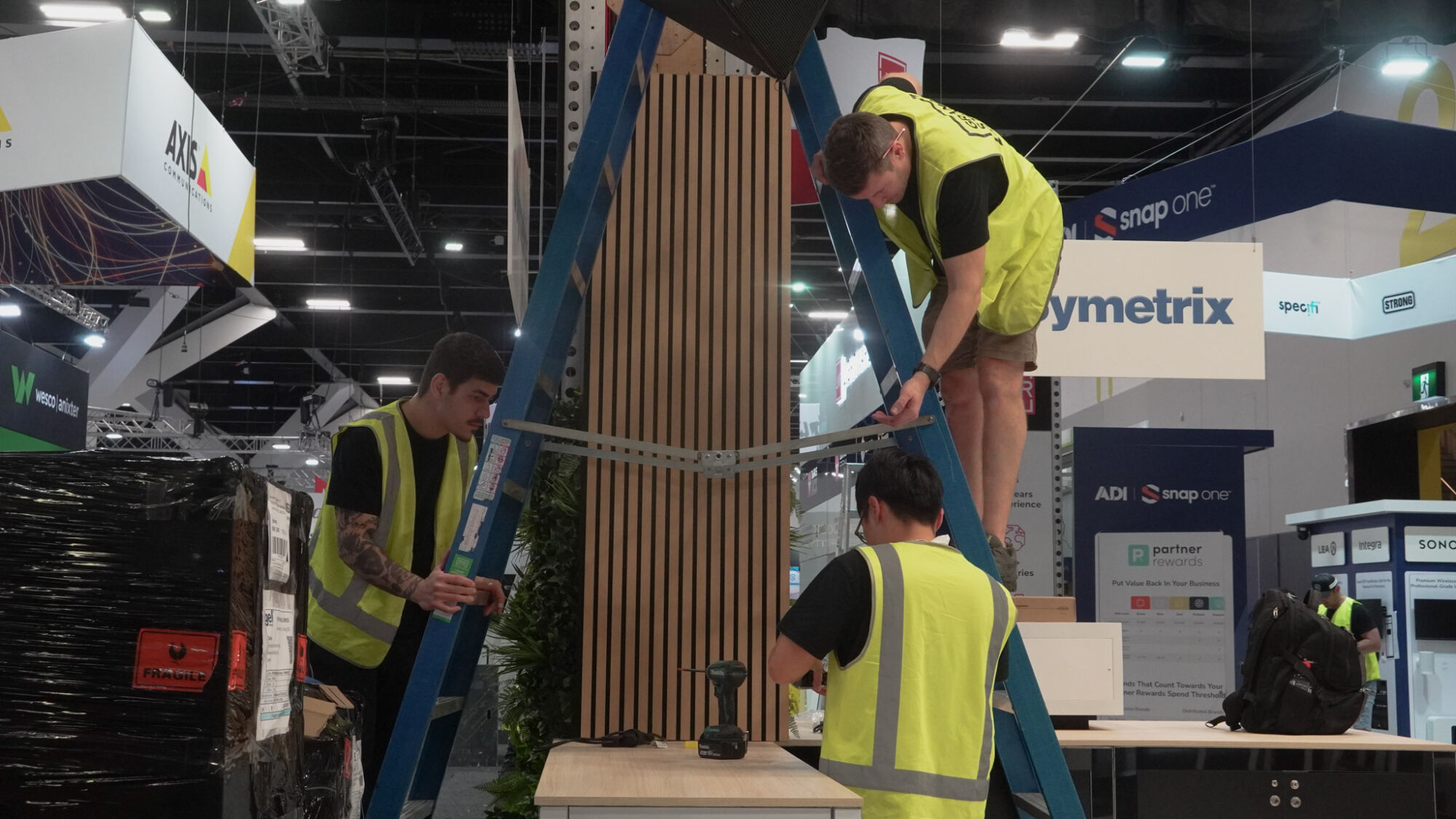Exhibition stand installation by Grand Stand Events