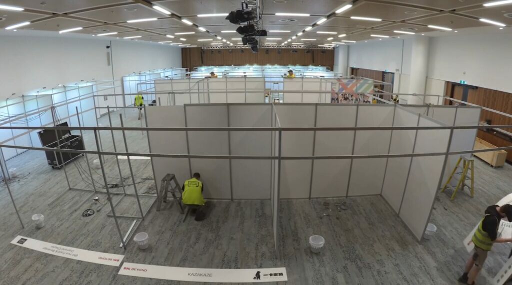 onsite build of exhibition trade stands