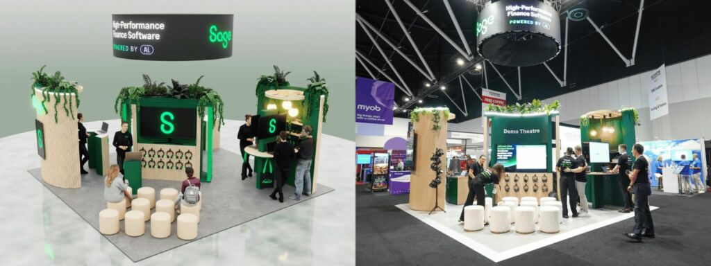 Design Render to Build Reality - Custom Exhibition Stand